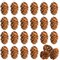 60 Pcs Christmas Natural Mini Hanging Pine Cones with String- 1.2 Inch Fall Thanksgiving Christmas Tree Hanging Pinecone Ornaments for DIY Crafts, Home, Party, Wedding Decor